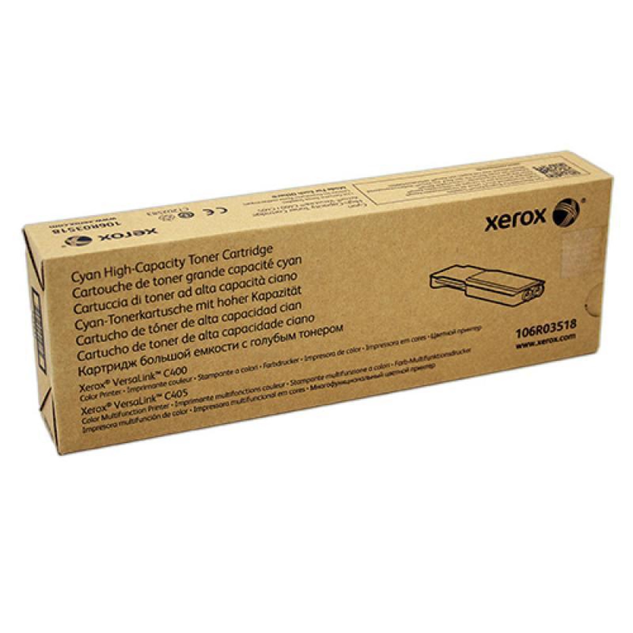 Voir la diapositive 2 : Xerox Xerox Toner C400 C405 Cyan (106R03518) (4,8k)