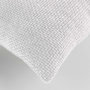 Voir la diapositive 2 : Paris Prix Coussin Déco en Velours Chenillé  Leo  45x45cm Blanc