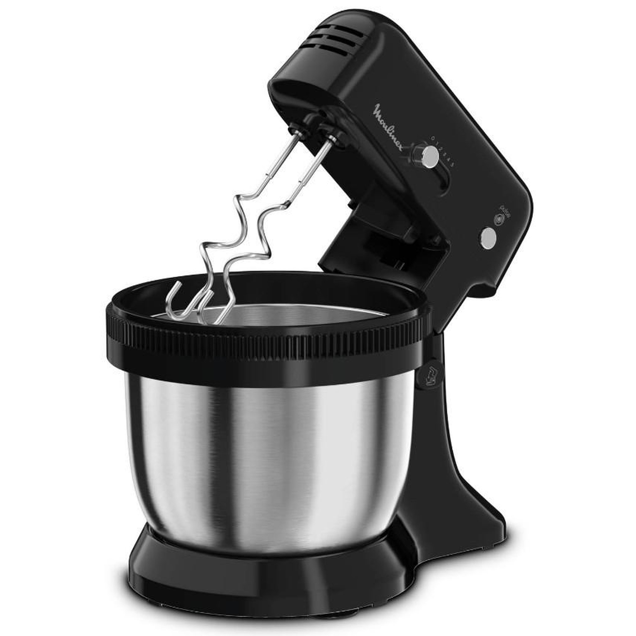 Voir la diapositive 3 : MOULINEX Robot pâtissier 4l 300w noir - qa110810