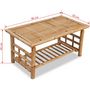 Voir la diapositive 6 : VIDAXL Salon de jardin 4 pcs avec coussins Bambou