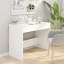 Voir la diapositive 3 : VIDAXL Bureau Blanc 101x50x76,5 cm Agglomere