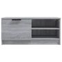 Voir la diapositive 5 : VIDAXL Meuble TV Sonoma gris 80x35x36,5 cm Bois d'ingenierie