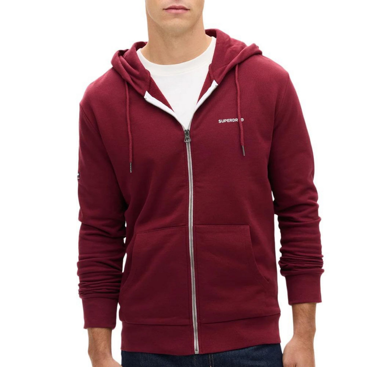 SUPERDRY Sweat Zippé  Homme Superdry Plain Hood