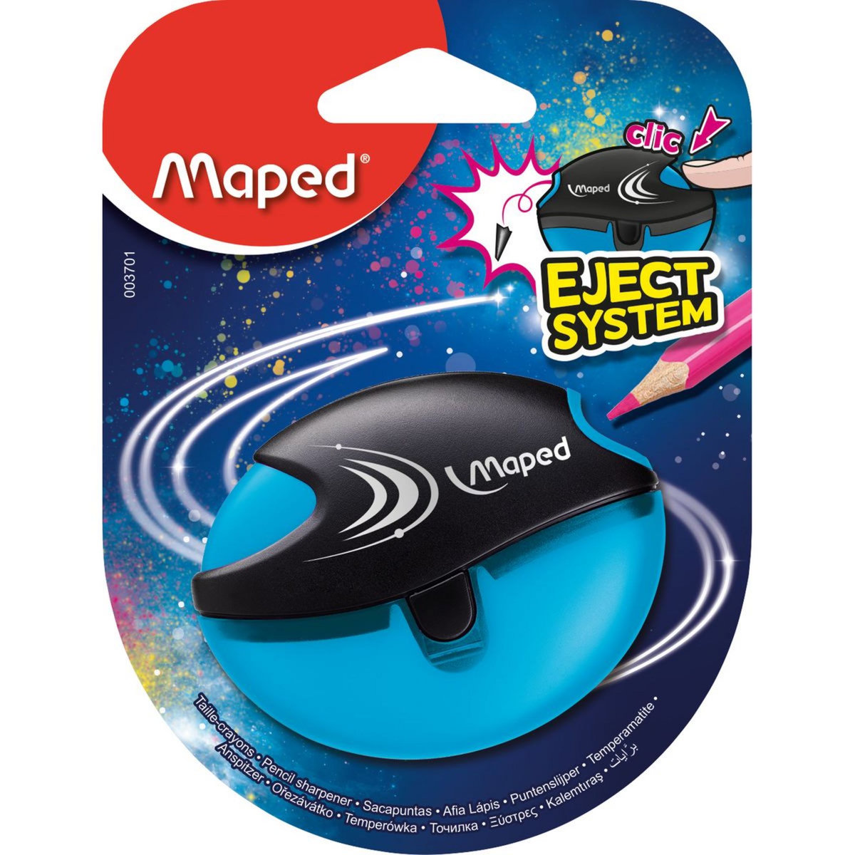 MAPED Taille-crayon 1 trou avec réservoir Eject System coloris aléatoire