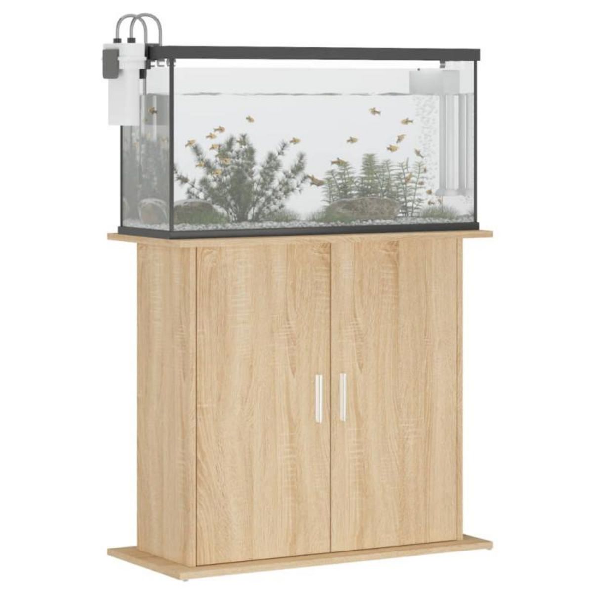 VIDAXL Support pour aquarium chêne sonoma 81x36x73cm bois d ingénierie