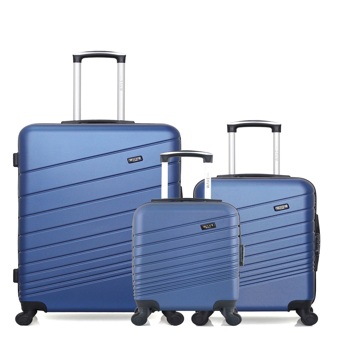 WAVE PARIS Lot de 3 - Valises grand format, cabine et cabine XXS TIGRE