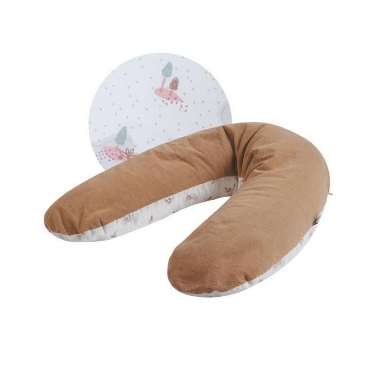 TINEO Coussin de maternité éponge microfibre Noisette TINEO