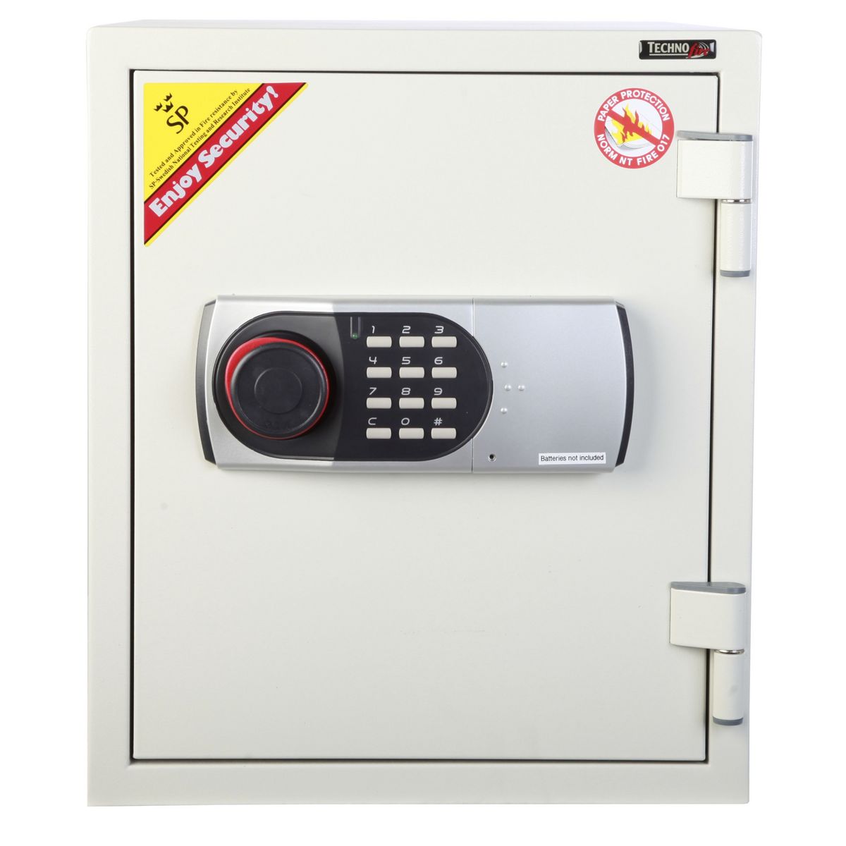 TECHNOMAX Coffre-fort à poser Ignifuge - Combinaison électronique digitale - 25 L