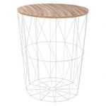 ATMOSPHERA Table à café filaire Kumi - Diam. 47 cm. Coloris disponibles : Noir