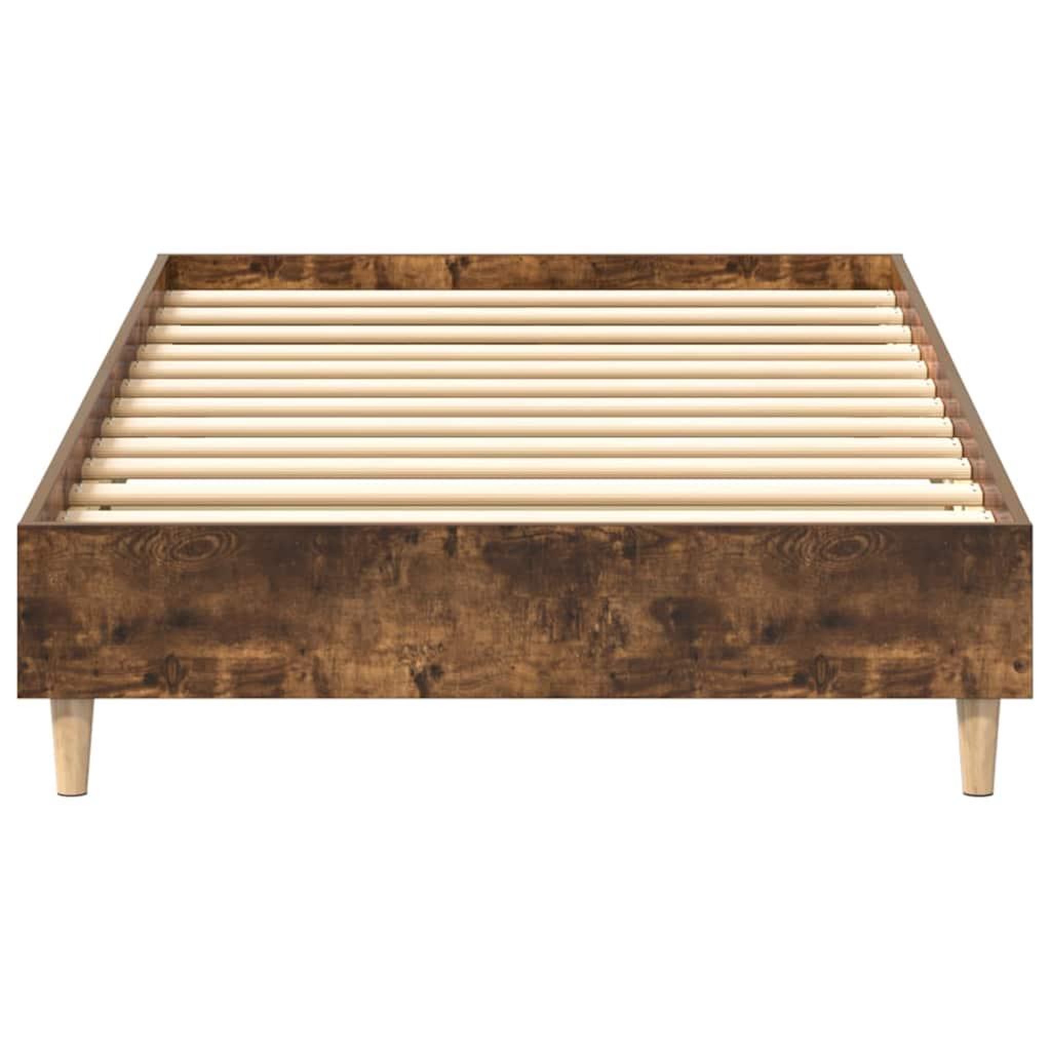 Voir la diapositive 5 : VIDAXL Cadre de lit sans matelas chene fume 90x200cm bois d'ingenierie