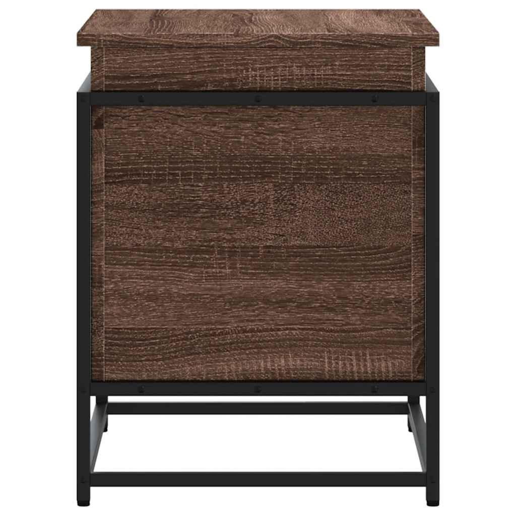 Voir la diapositive 5 : VIDAXL Boîte de rangement avec couvercle chene marron bois ingenierie
