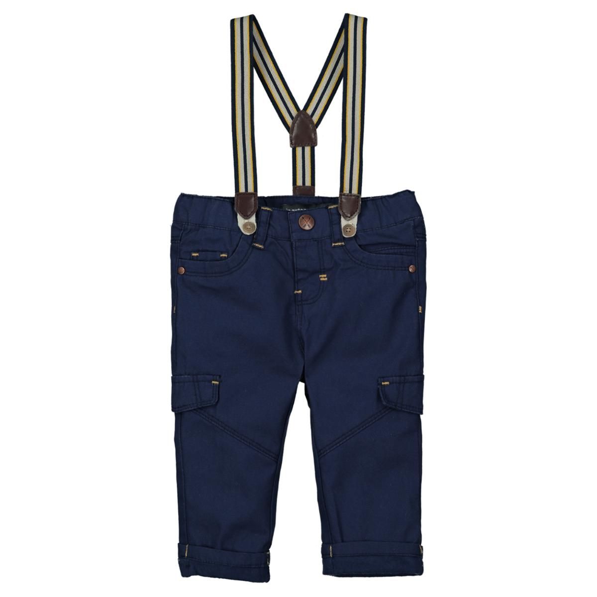 IN EXTENSO Pantalon à bretelles bébé garçon