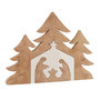 Voir la diapositive 1 : Paris Prix Statuette Déco Noël  Crèche Puzzle  55cm Naturel