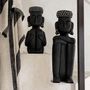 Voir la diapositive 3 : Paris Prix Statue Déco  Assise Ethnique  49cm Noir