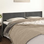 Voir la diapositive 1 : VIDAXL Tetes de lit 2 pcs Gris fonce 100x5x78/88 cm Velours