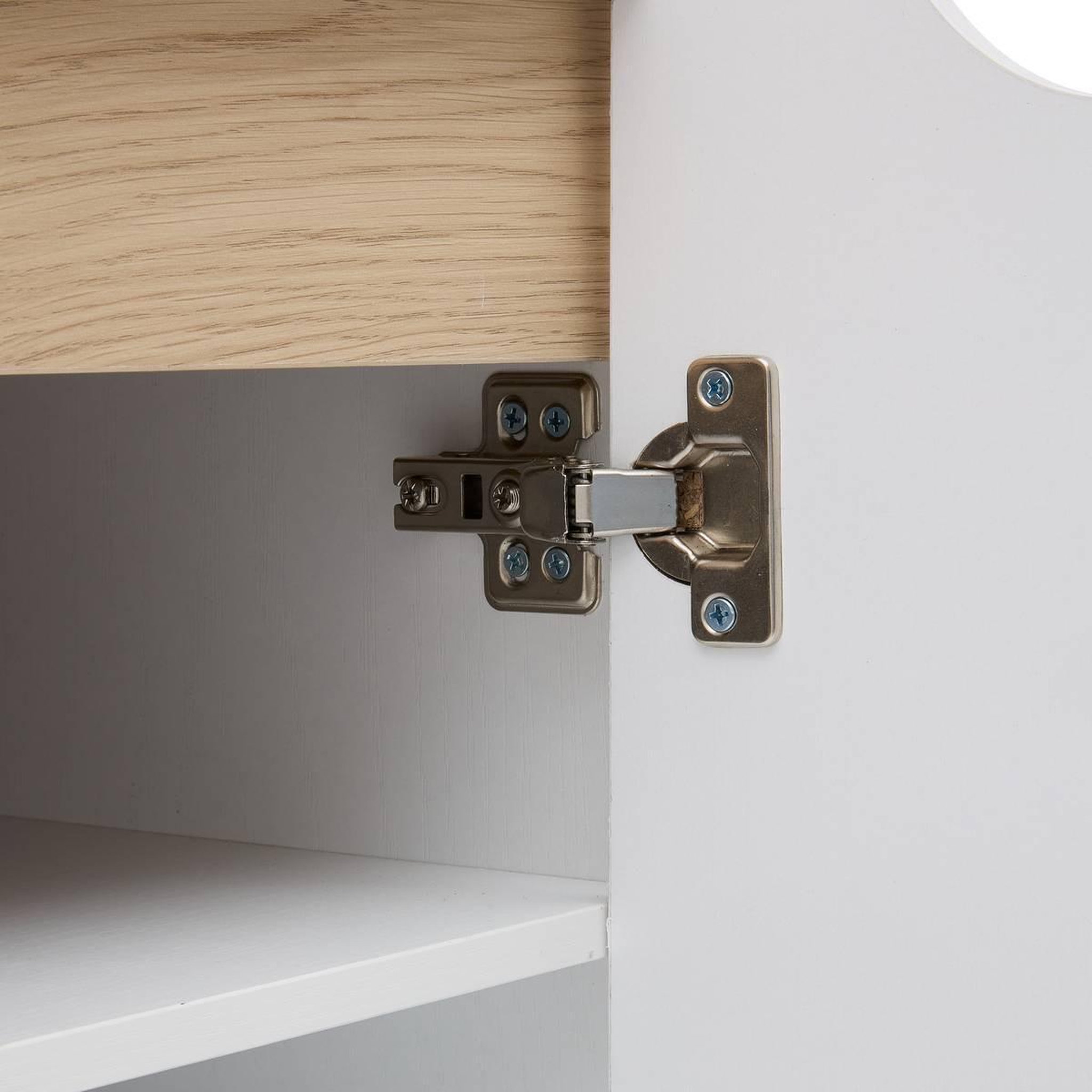 Voir la diapositive 6 : FIVE Meuble d'entrée 2 portes & 2 tiroirs  luma  80cm blanc