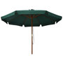 Voir la diapositive 2 : VIDAXL Parasol d'exterieur avec mat en bois 330 cm Vert
