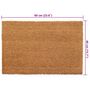 Voir la diapositive 6 : VIDAXL Tapis de porte 2 pcs naturel 40x60 cm fibre de coco touffete