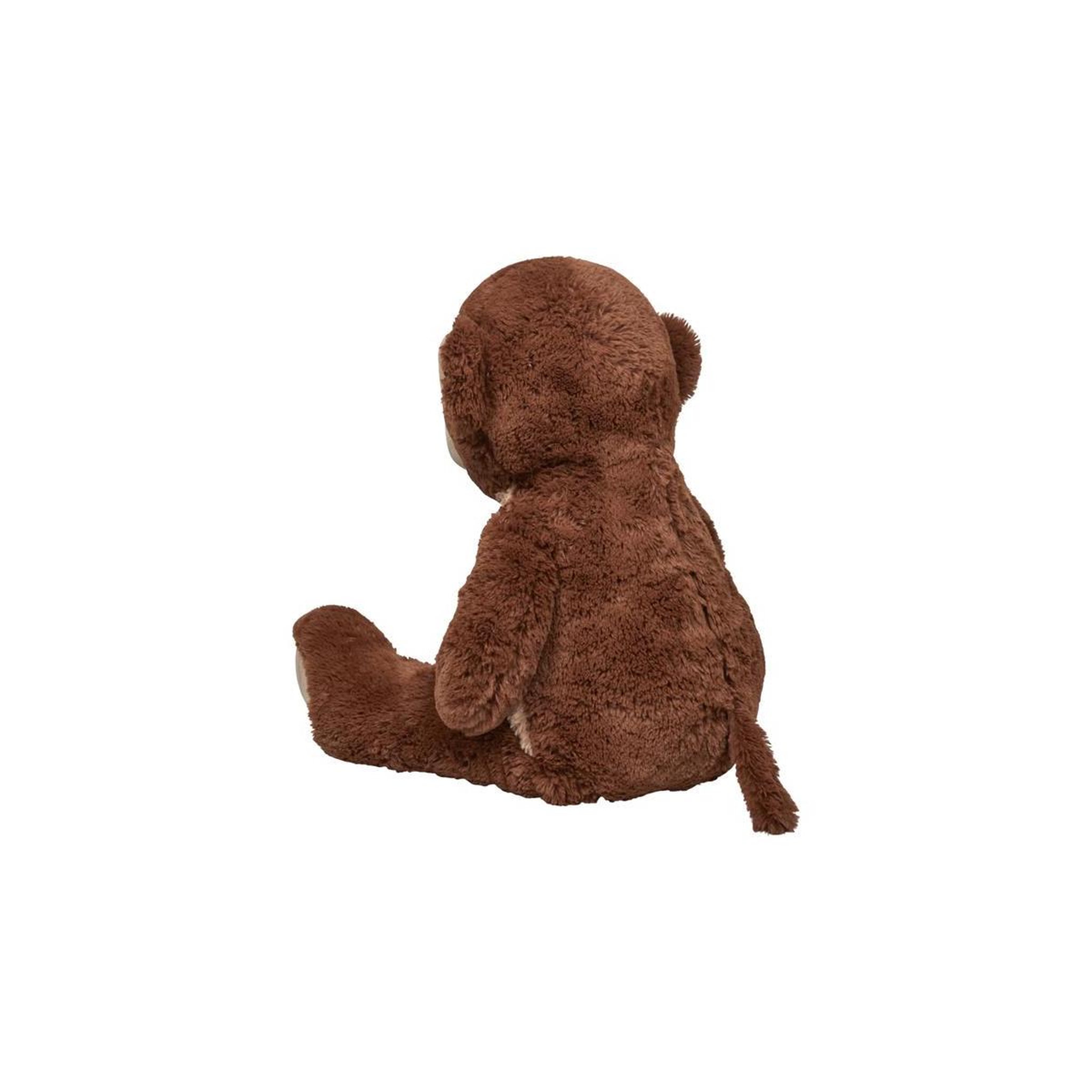 Voir la diapositive 3 : Jeux 2 momes Peluche géante  singe  100cm marron & beige