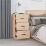 Voir la diapositive 3 : VIDAXL Table de chevet 40x40x75 cm Bois de pin solide