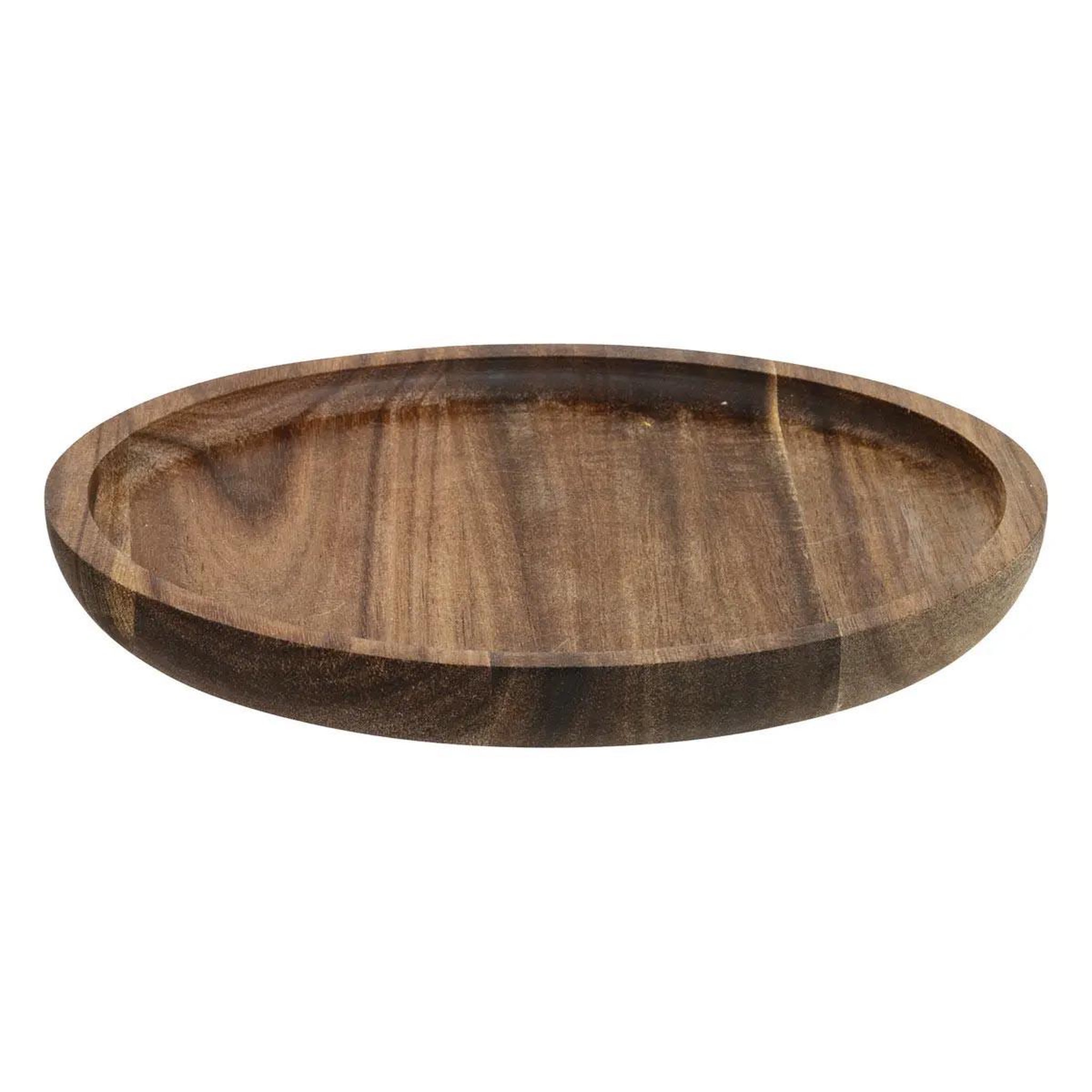 SECRET DE GOURMET Lot de 6 assiettes de présentation  acacia  20cm marron