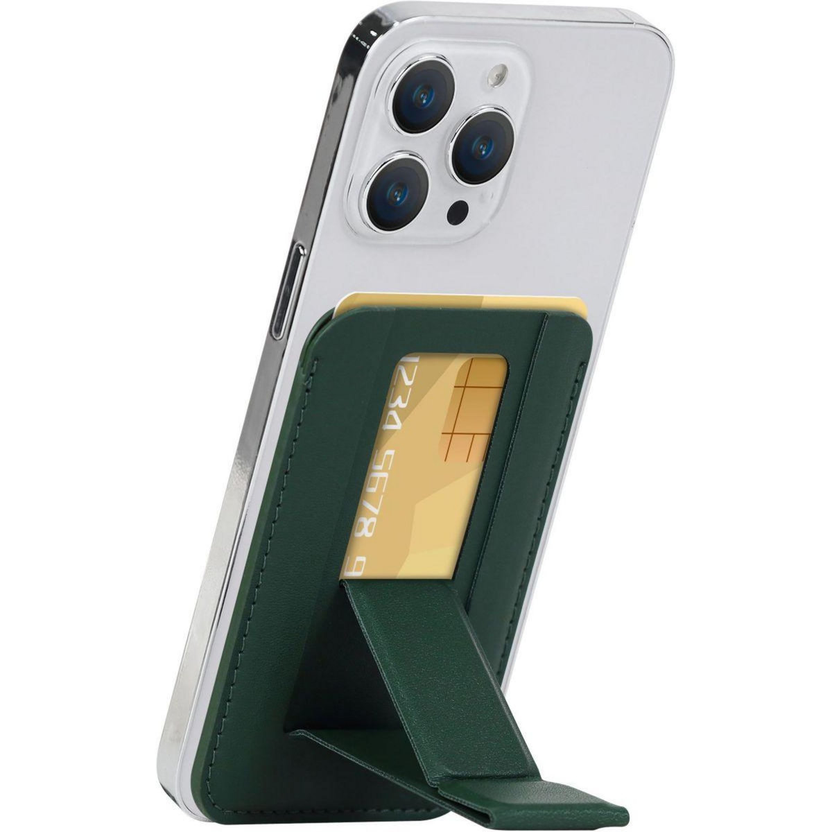 ADEQWAT Porte-cartes Magnétique avec support Vert