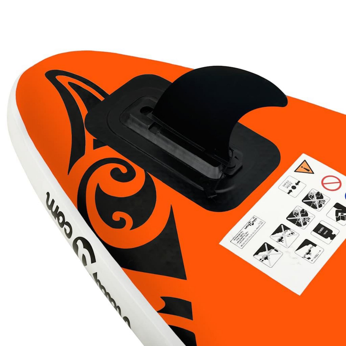VIDAXL Ensemble de planche SUP gonflable 305x76x15 cm orange