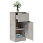 Voir la diapositive 5 : VIDAXL Buffet Gris beton 30x30x70 cm Bois d'ingenierie