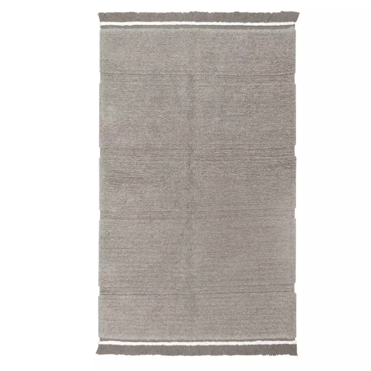 Lorena Canals Tapis en laine gris, à franges - 200 x 300 cm