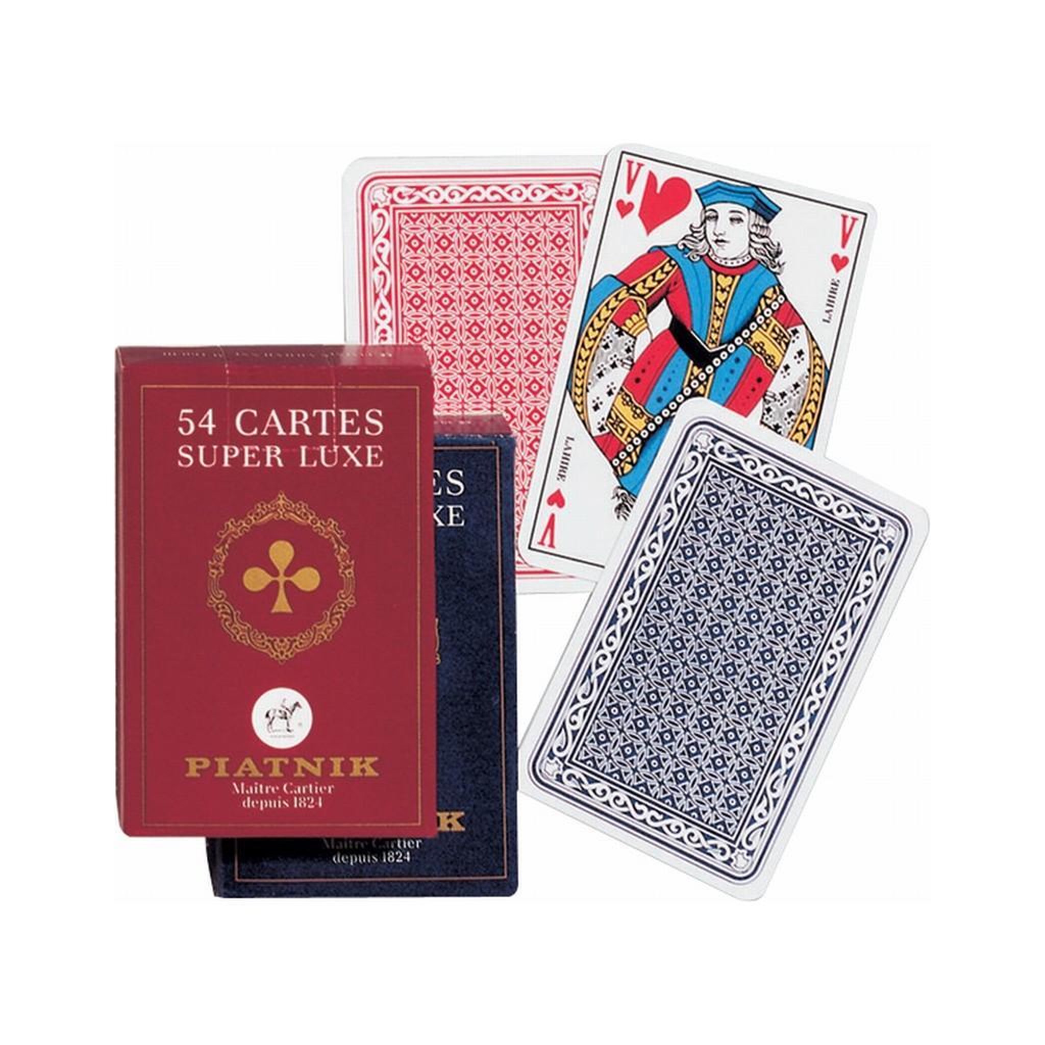 Piatnik Jeu de 54 cartes françaises dans un étui en carton