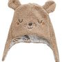 Voir la diapositive 3 : Petit Béguin Chapka bébé en sherpa + moufles Népal