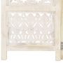 Voir la diapositive 5 : VIDAXL Cloison de separation 3 panneaux Blanc 120x165 cm Bois manguier