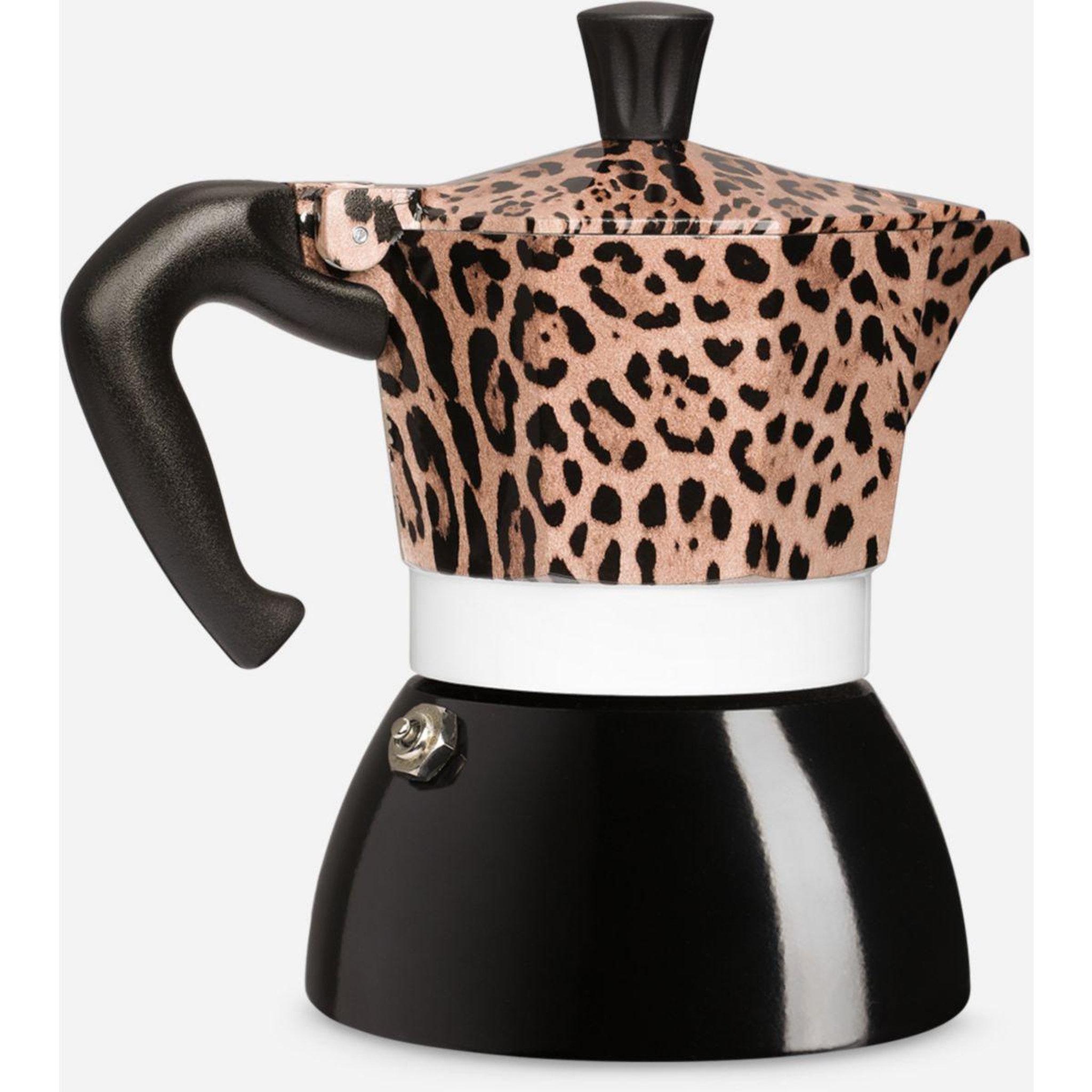 Voir la diapositive 3 : BIALETTI Cafetière italienne moka induction 4 cups d&g leopard