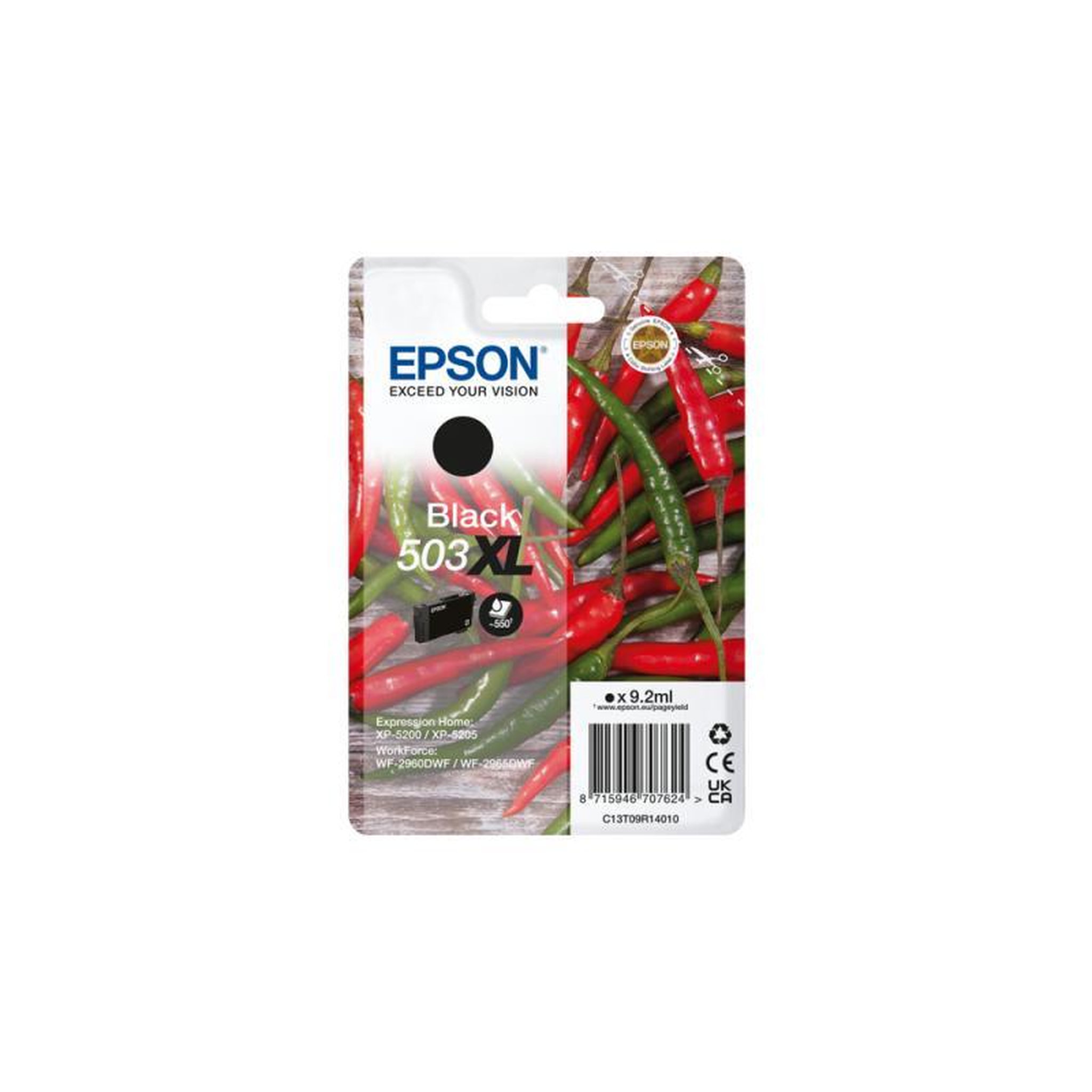 Voir la diapositive 2 : Epson Epson Ink 503XL Black Schwarz (C13T09R14010)