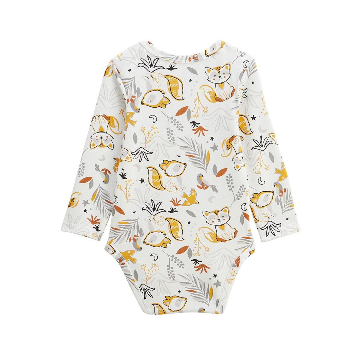 Petit Béguin Lot de 2 bodies bébé manches longues Petit Loup