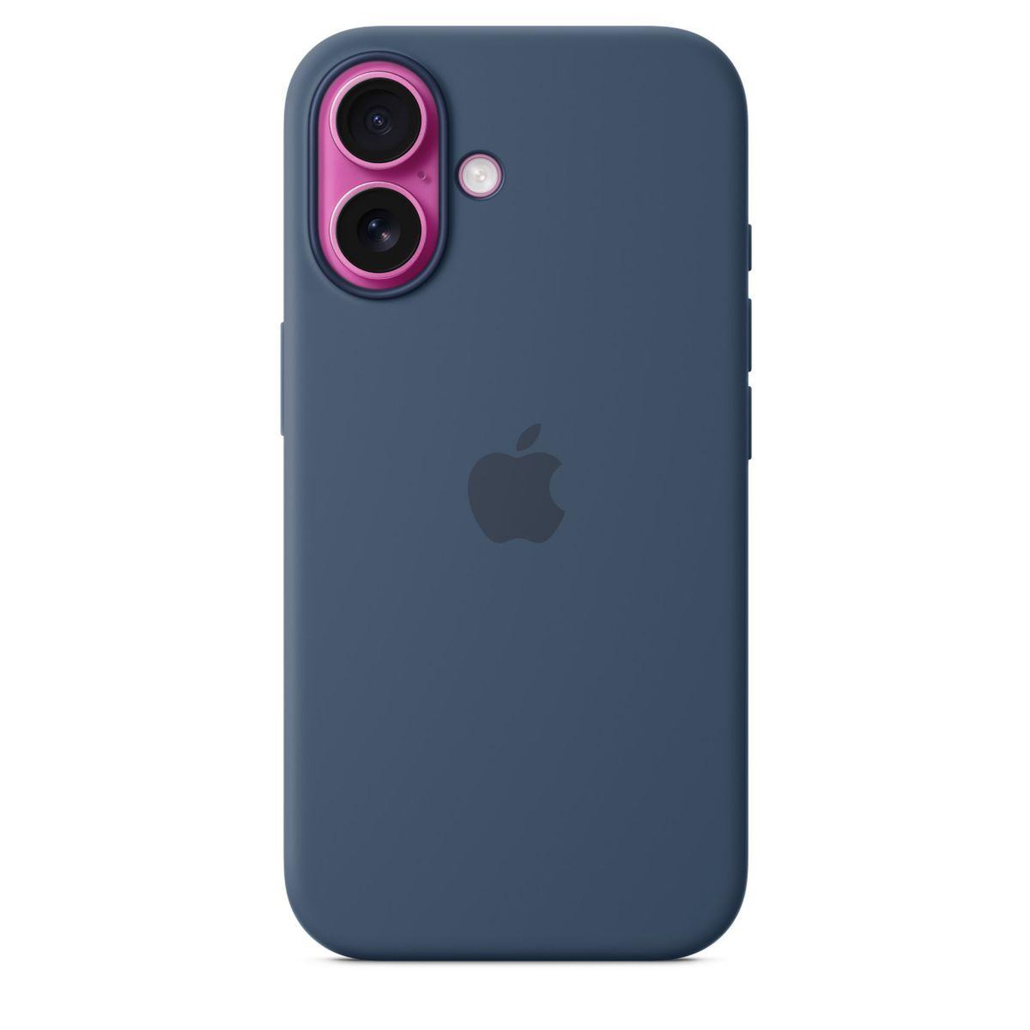 Voir la diapositive 3 : APPLE Coque iPhone 16 MagSafe denim silicone