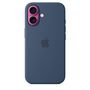 Voir la diapositive 3 : APPLE Coque iPhone 16 MagSafe denim silicone