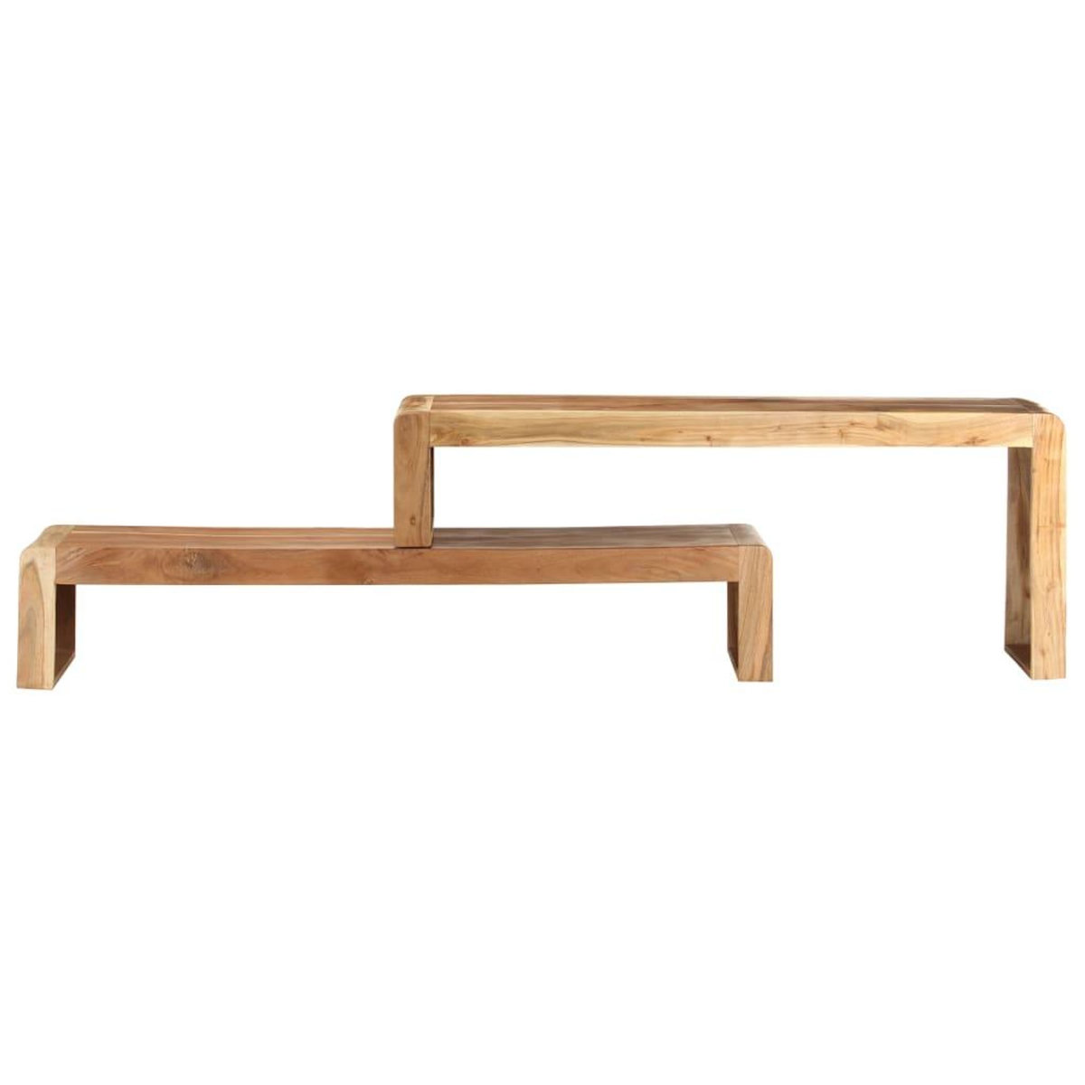 VIDAXL Meubles TV 2 pcs Bois d'acacia massif