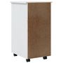 Voir la diapositive 6 : VIDAXL Armoire roulante avec tiroirs MOSS blanc bois de pin solide