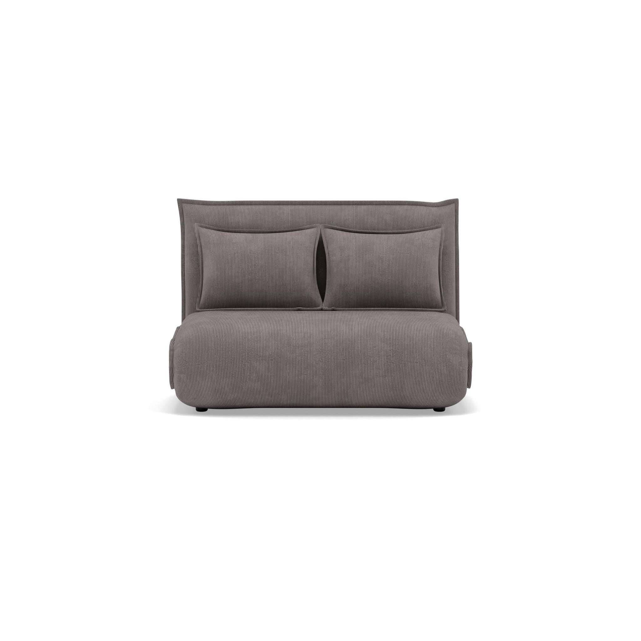 Voir la diapositive 1 : BEST MOBILIER Candice - banquette 2 places convertible clic-clac en velours côtelé