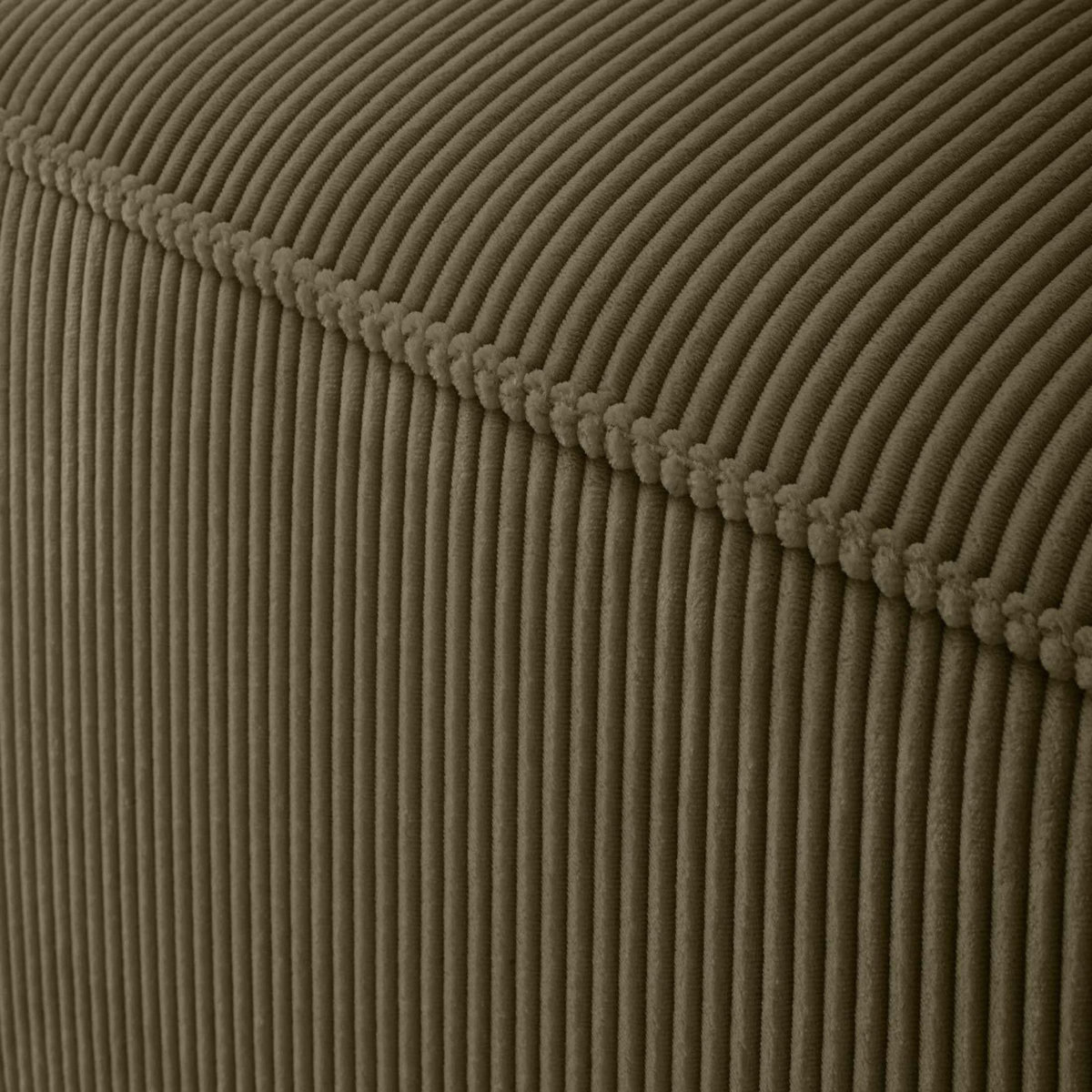 LISA DESIGN Arty - module d'assise gauche - en velours côtelé