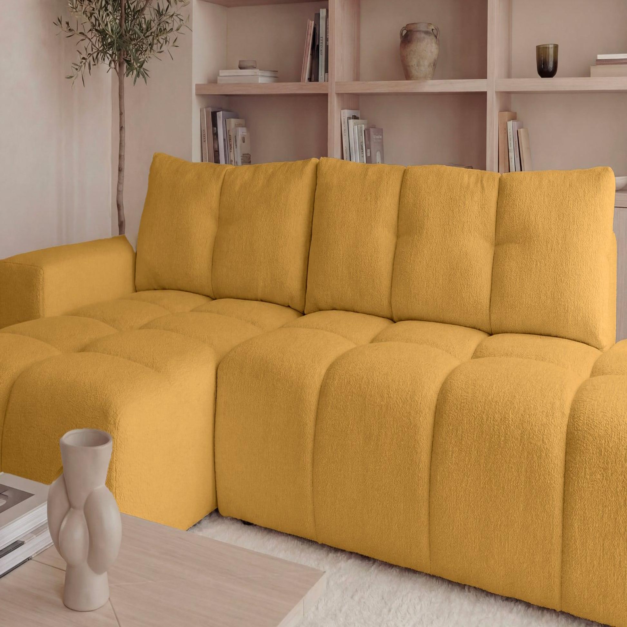 Voir la diapositive 4 : CASANOVA PARIS Constance - canapé d'angle tissu chenille