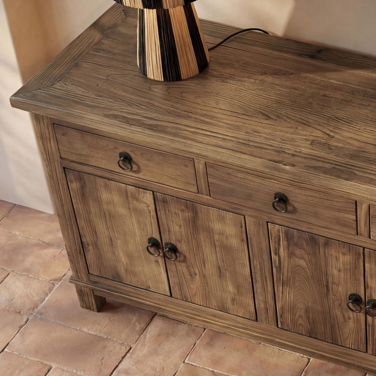 Rendez vous déco Buffet en bois recyclé 3 portes et 4 tiroirs-Mastic