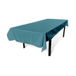  Nappe d'extérieur de 300 x 140 cm, 100% polyester, protège la table, protection UV, style estival. Coloris disponibles : Jaune, Beige, Gris