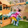 Voir la diapositive 6 : Kidkraft Aire de jeux avec toboggan - Bois - 2,89m - CLOVERDALE FORT