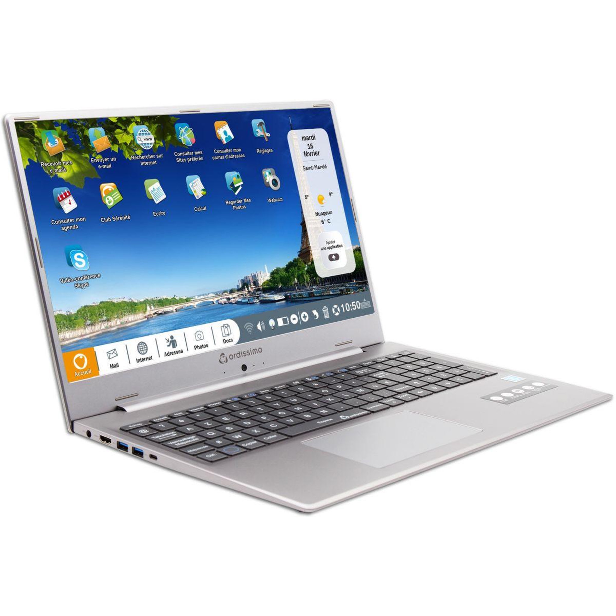 Voir la diapositive 2 : Ordissimo Portable Laura 2 + livre ordissimo offert