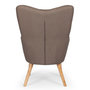 Voir la diapositive 2 : Paris Prix Fauteuil Scandinave  Aimee  67cm Taupe