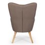 Voir la diapositive 2 : Paris Prix Fauteuil Scandinave  Aimee  67cm Taupe
