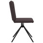 Voir la diapositive 5 : VIDAXL Chaises a manger lot de 2 marron fonce tissu