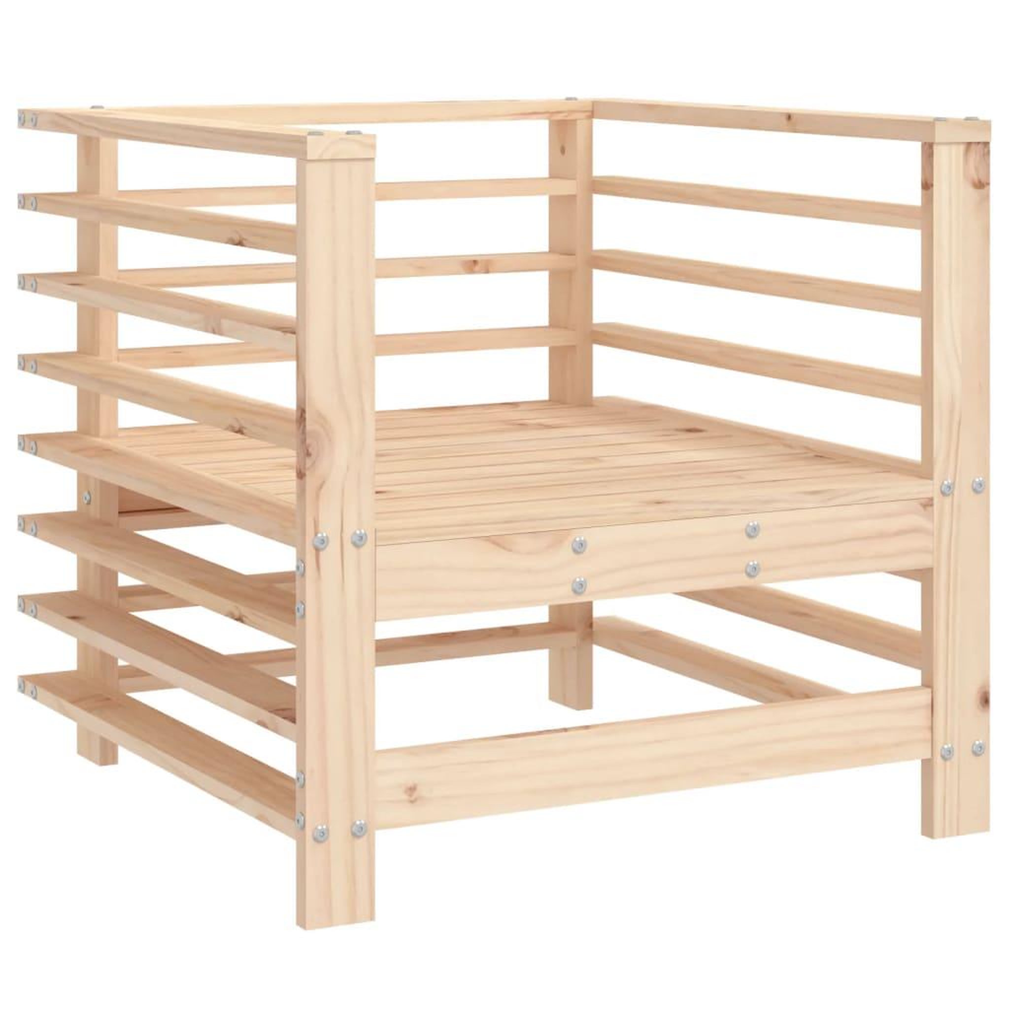 Voir la diapositive 5 : VIDAXL Salon de jardin 7 pcs Bois de pin massif